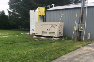 Residential generator installation at a Community Well in the Seattle area